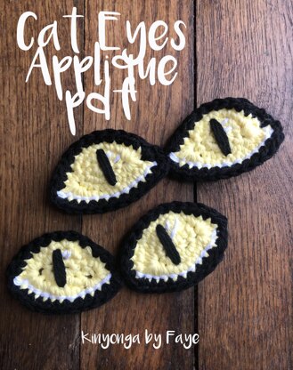 Cat Eyes Applique Pattern