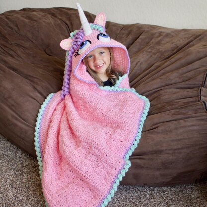 Hooded Unicorn Blanket