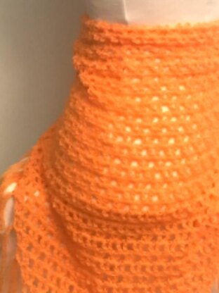 Orange Peel Pareo Wraparound Skirt