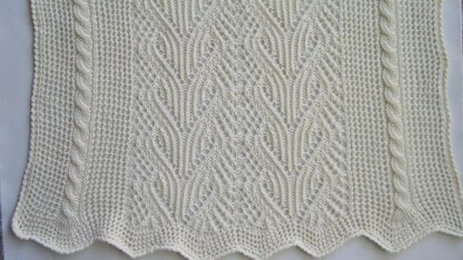 Glencoe Cable Lace Shawl