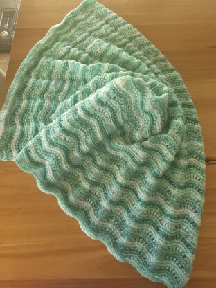 Waves baby blanket