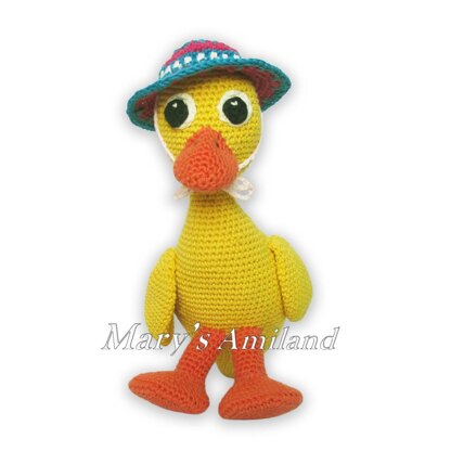 Dora Duck The Ami - Amigurumi Crochet Pattern - Digital Download