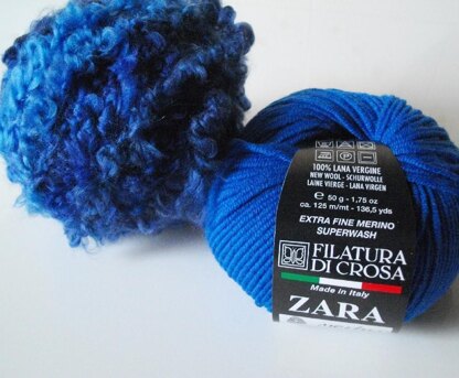 Dazzling blue tartan cowl