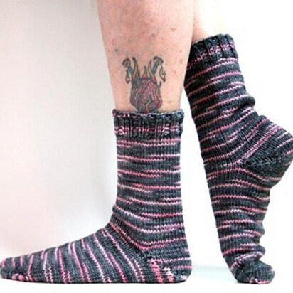 Toe-Up Socks using German Short Rows