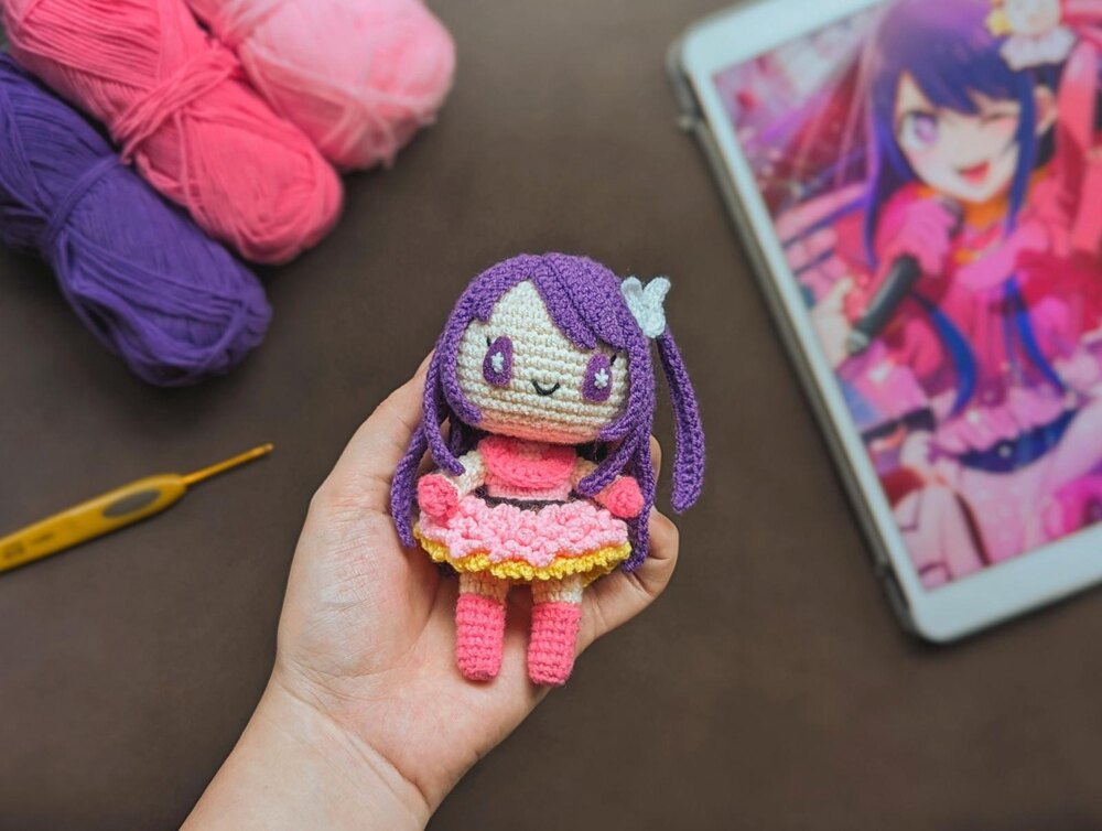 Hoshino Ai Anime Oshi no Ko Amigurumi