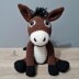 Dennis the Donkey - US Terminology - Amigurumi