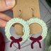 Christmas Wreath Earrings