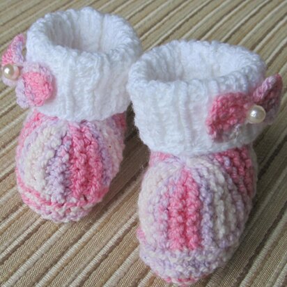 Princess Multicolor Booties with Bows