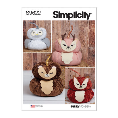 Simplicity Plush Pumpkin Animals S9622 - Sewing Pattern