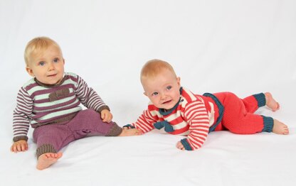 Strickanleitung Babypullover Hanna & Hannes in den Größen 62 bis 92, für mutige Anfänger