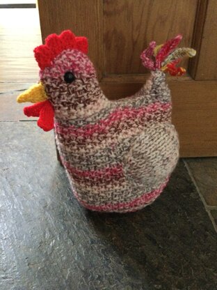 Chunky chicken doorstop.