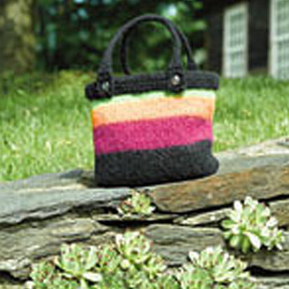 154B Vermont Felted Bag - Knitting Pattern for Women in Valley Yarns Berkshire - knitting pattern