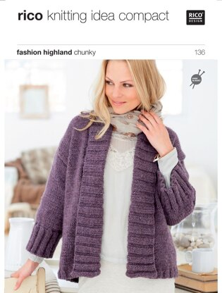 Ladies' Jackets in Rico Fashion Highland Tweed - 136