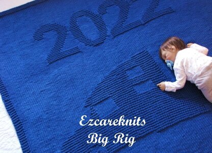 Big Rig Blanket Knitting Pattern