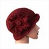 Cloche hat with big flower