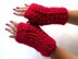 Ribbed fingerless mittens