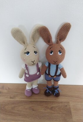 Bella & Buster Bunny Amigurumi