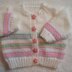 Pastel colours baby cardigan