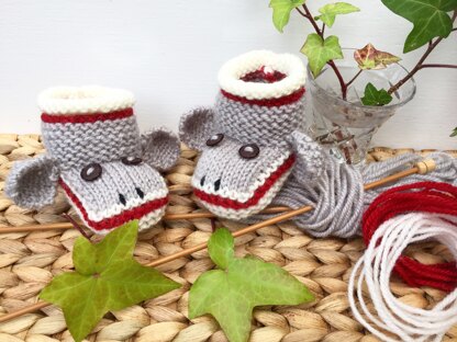 Sock Monkey Booties