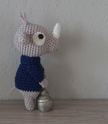 Crochet Pattern for the cute Rhino Nico!