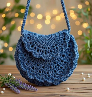 Crochet Half Circle Bag Pattern PDF + Video Tutorial – Boho Purse / Half Moon Handbag DIY