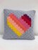 Love Heart c2c Cushion