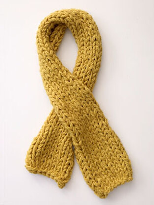 Straight On Scarf in Lion Brand Wool-Ease Thick & Quick - 81081