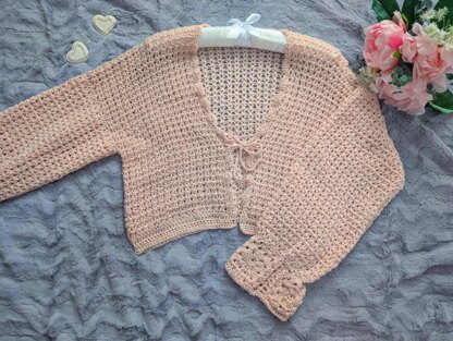 Crochet Cottage Bolero Cardigan Pattern