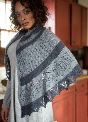 Chichima Shawl in Berroco Quechua - 389-3 - Downloadable PDF