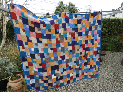 Stash buster patchwork blanket