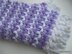 "Lilac Mosaic" Baby Blanket With Decorative Fringe
