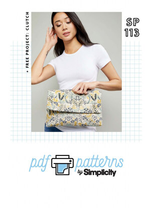 Simplicity Clutch Bag SP113 - Downloadable PDF