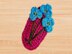 A crochet mini flowers hair clip