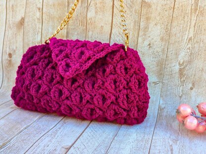 3D Flower Baguette Bag3D Flower Baguette Bag Crochet Pattern | JAYG No-Sew Shoulder Bag