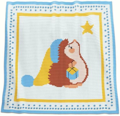 CROCHET Baby Blanket - Hedgehog