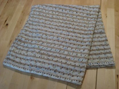 Staggered Eyelets Baby Blanket
