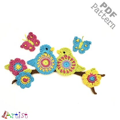 Bird set Applique