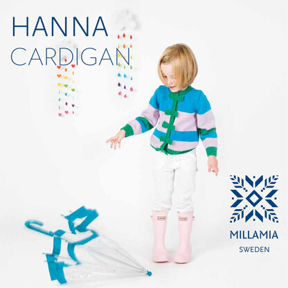 "Hanna Cardigan" - Cardigan Knitting Pattern in MillaMia Naturally Soft Merino