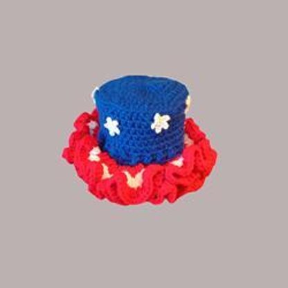 Baby Ruffled Patriotic Outfit 3 Month Crochet Pattern