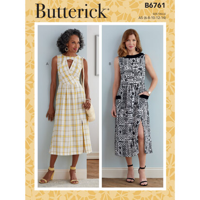 Butterick Misses' & Misses' Petite Dress B6761 - Sewing Pattern