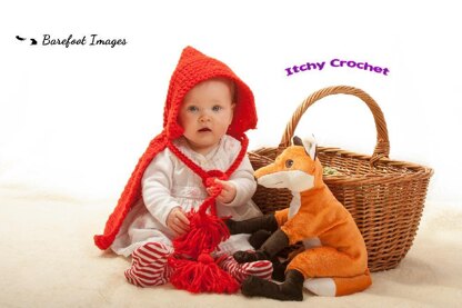 Little red riding hood baby photo prop 