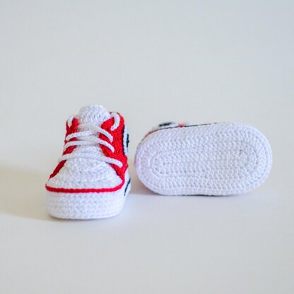 High top baby sneakers inspired by Converse