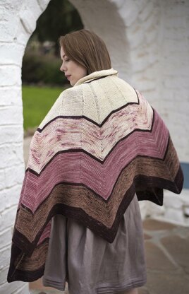 Cherry and Plum Shawl