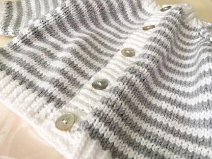 Baby Striped Party Cardi