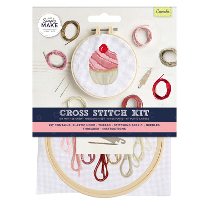 Simply Make Cupcake Cross Stitch Kit