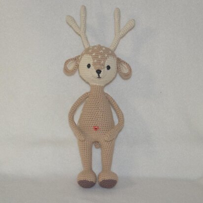 Bambi deer amigurumi doll