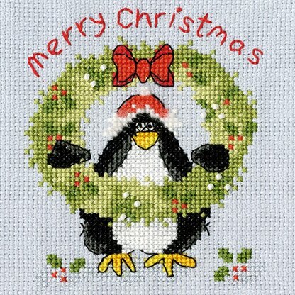 Bothy Threads PPP Prickly Holly Cross Stitch Kit - 10 x 10cm