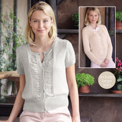 Woman's Cardigans in Sirdar Summer Linen DK - 8138 - Downloadable PDF