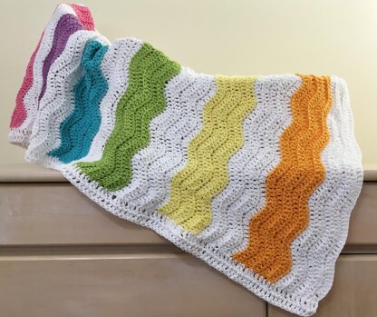 Paintbox Rainbow Baby Blanket