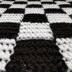 Chess / checkers board crochet pattern - Chequered blanket